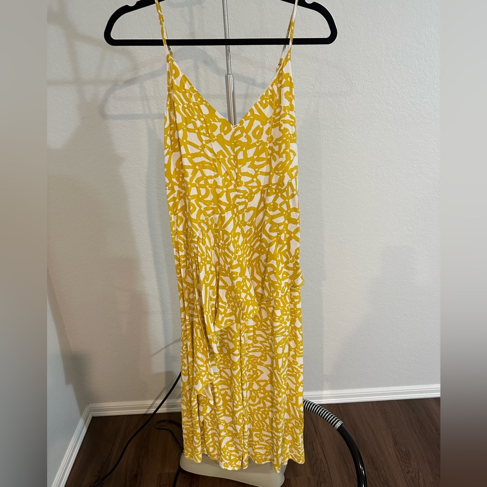 Anthropologie Yellow Jumpsuit